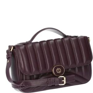 Women's Gia Quilted Crossbody Handbag, Plum NWT